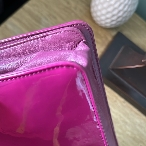 🔥 price drop! Chanel pink Patent Leather Multicolor CC Flap Chain Bag - Picture 5 of 17